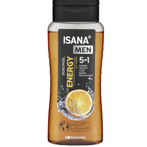 Ανδρικό αφρόλουτρο Isana 5 σε 1 Energy, 300ml