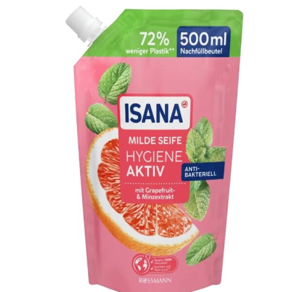 Κρεμοσάπουνο Isana Hygiene Aktiv συσκευασία αναπλήρωσης, 500ml