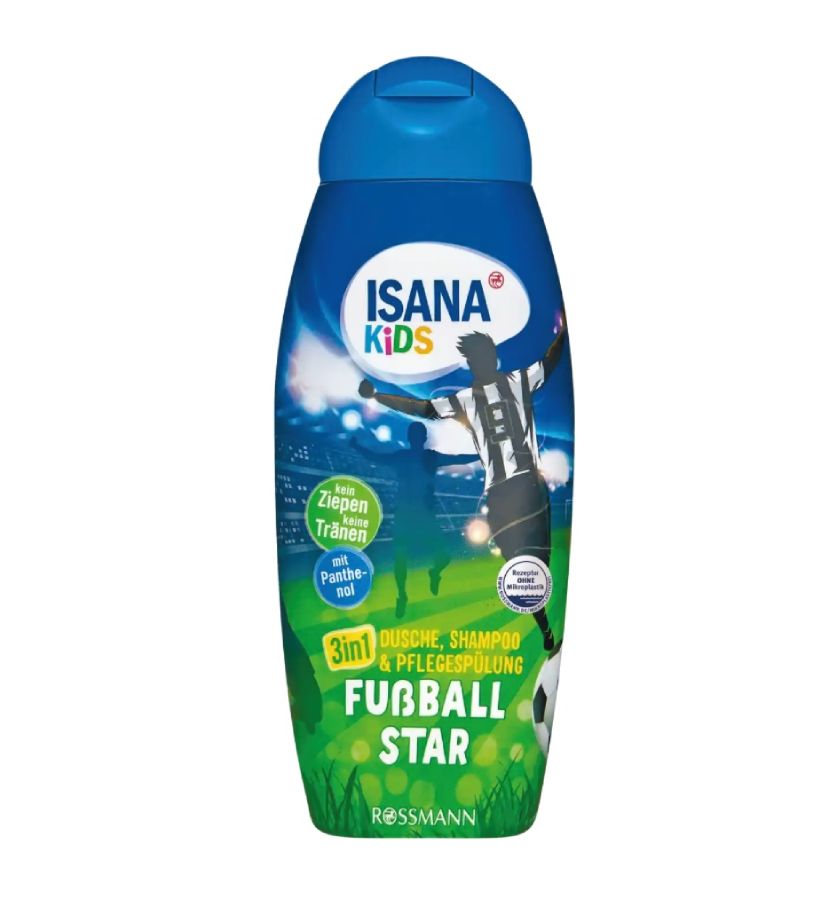 Παιδικό αφρόλουτρο 2 σε 1 Isana Football Star, 300ml
