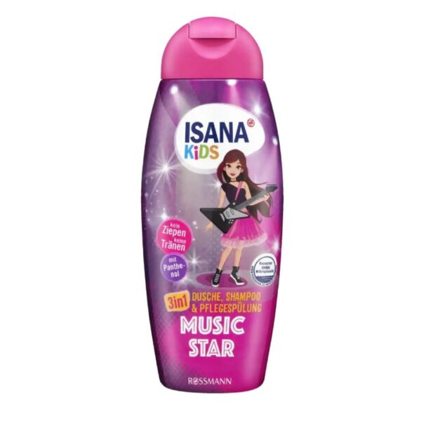 Παιδικό αφρόλουτρο 3 σε 1 Isana Music Star, 300ml