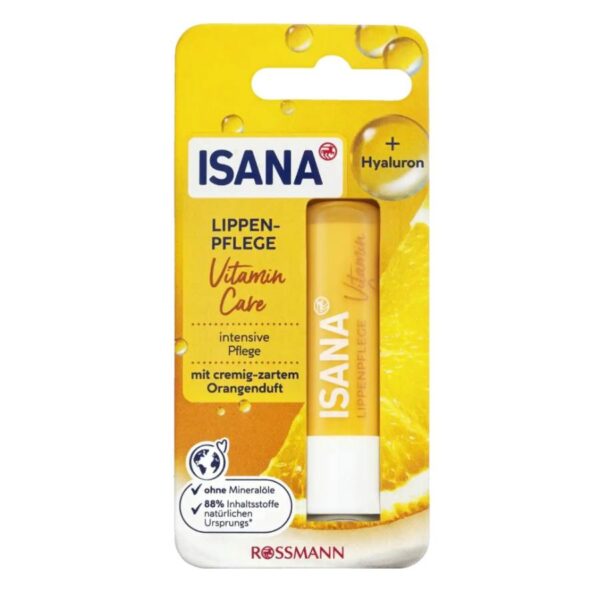 Lip balm Isana με σύμπλεγμα βιταμινών και υαλουρονικο οξύ