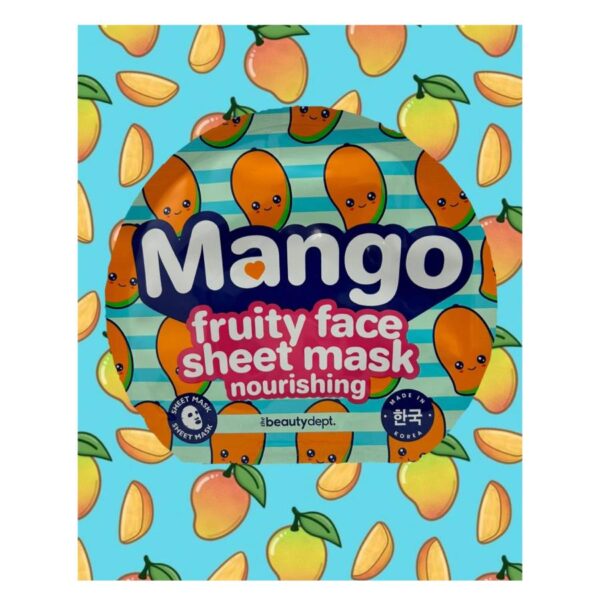 Μάσκα Προσώπου με εκχυλισμα μανγκο/υαλουρονικο οξυ Beautydept Korea