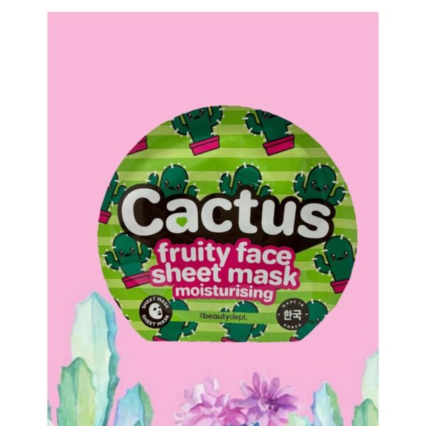 Μάσκα Προσώπου με εκχυλισμα κακτου/υαλουρονικο οξυ Beautydept Korea
