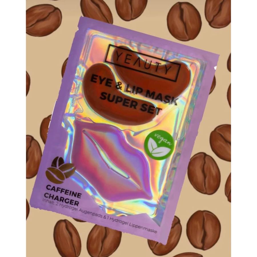 Eye & Lip Mask Super Set Caffeine Charger YEAUTY - Image 2