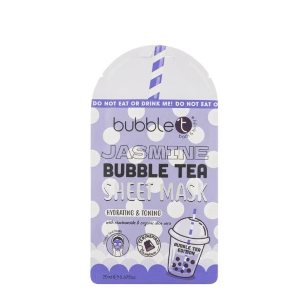 Bubble T Μάσκα Προσώπου Jasmine με Αλόη Βέρα & Νιασιναμίδη 20ml