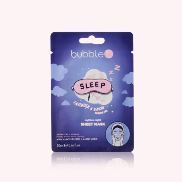 Bubble T Μάσκα Προσώπου Lavender & Lemon με Αλόη Βέρα & Νιασιναμίδη 20ml