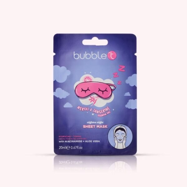 Bubble T Μάσκα Προσώπου Neroli & Tangerine με Αλόη Βέρα & Νιασιναμίδη 20ml