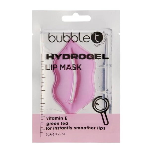 Bubble T Hydrogel Μάσκα Χειλιών με Βιταμίνη Ε & Πράσινο Τσάι