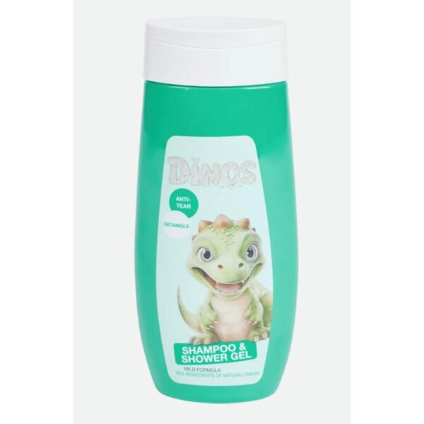 2in1 Σαμπουαν και Αφρολουτρο Dinos 300ml πρασσινο
