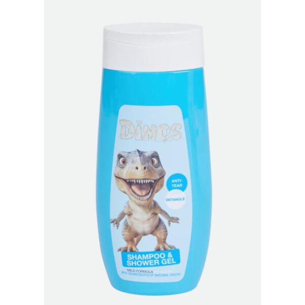 2in1 Σαμπουαν και Αφρολουτρο Dinos 300ml μπλε