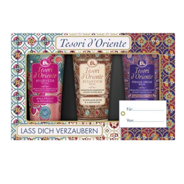 Tesori d'Oriente σετ δώρου ντους με κρέμα 75x3