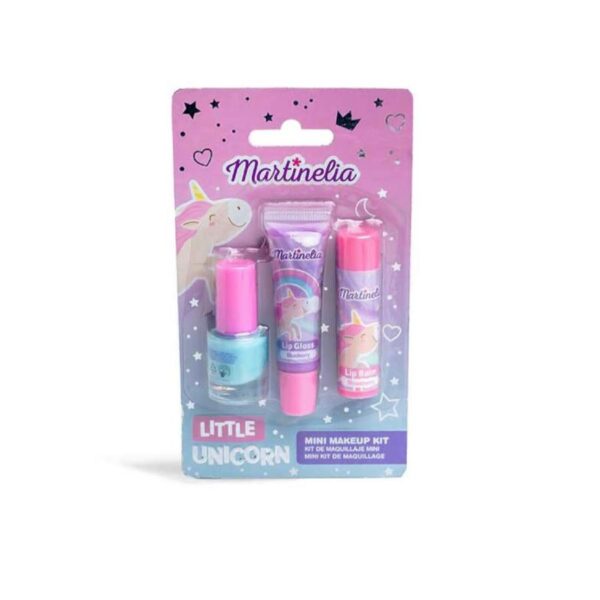 Martinelia Little Unicorn Mini Makeup Kit Παιδικό Σετ Καλλυντικών 15.5 x 9cm 3pcs Ηλικίες 3+