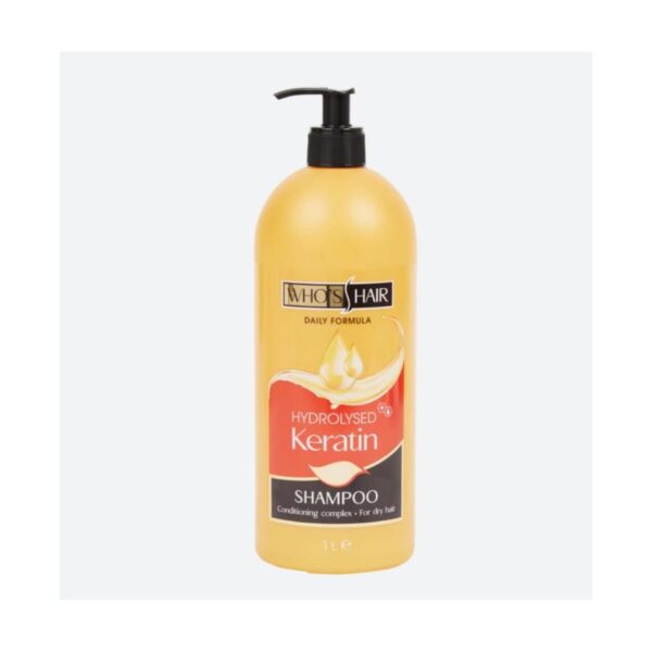 Who’s Hair Shampoo Hydrolyzed Keratin 1L,σαμπουαν με υδρολυμένη κερατίνη