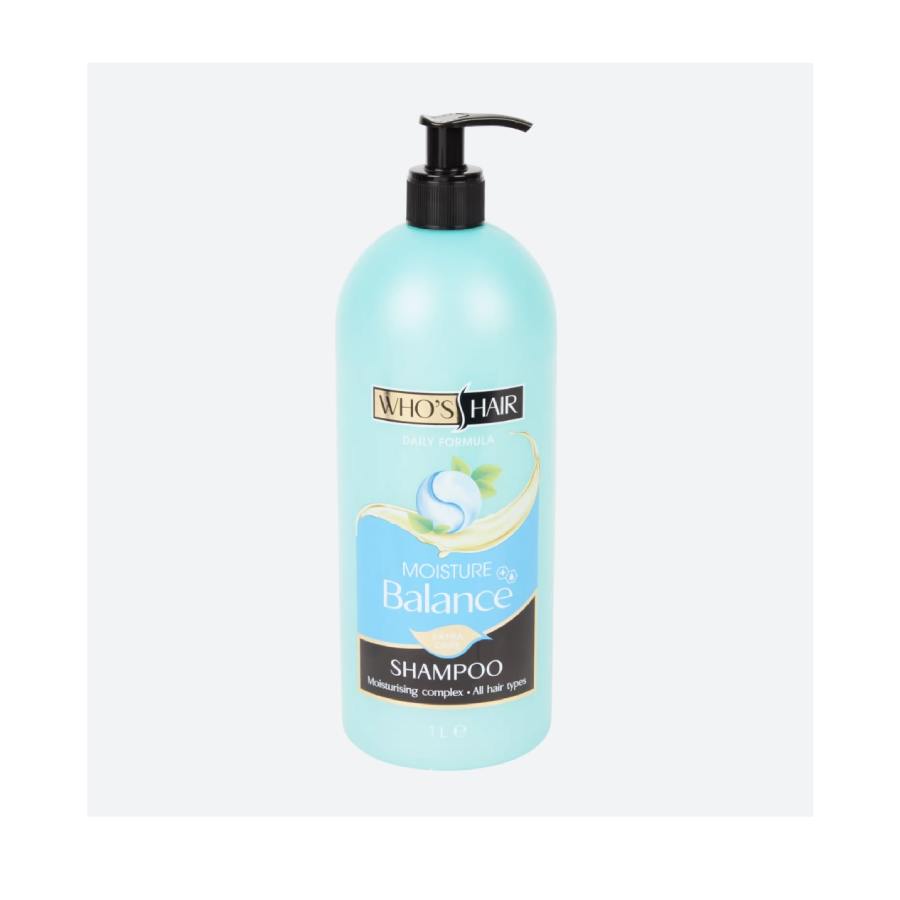 Who’s Hair Shampoo moisture balance 1L,σαμπουαν για ολους τους τυπους