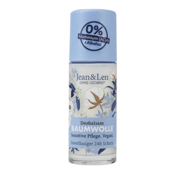 Jean & Len αποσμητικο roll-on με βιταμινη και βαμβακελαιο vegan 50ml