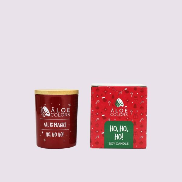 Aloe Colors Scented Soy Candle Ho Ho Ho Αρωματικό Κερί μελομακαρονο