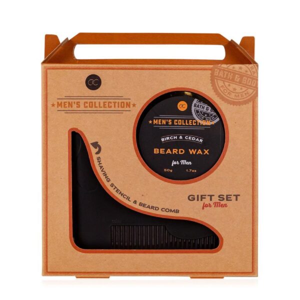 Men's Gift Set with Beard Comb 2pcs