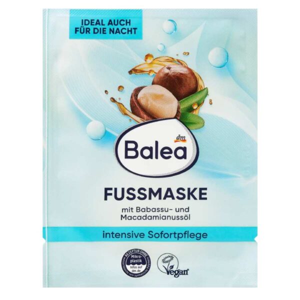 Balea Μάσκα ποδιών με λάδι babassu & macadamia, 15 ml