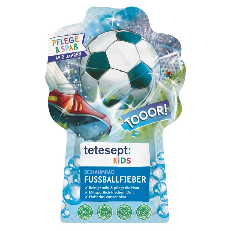 tetesept Αφρόλουτρο ποδοσφαιρικός πυρετός, 40 ml travel size