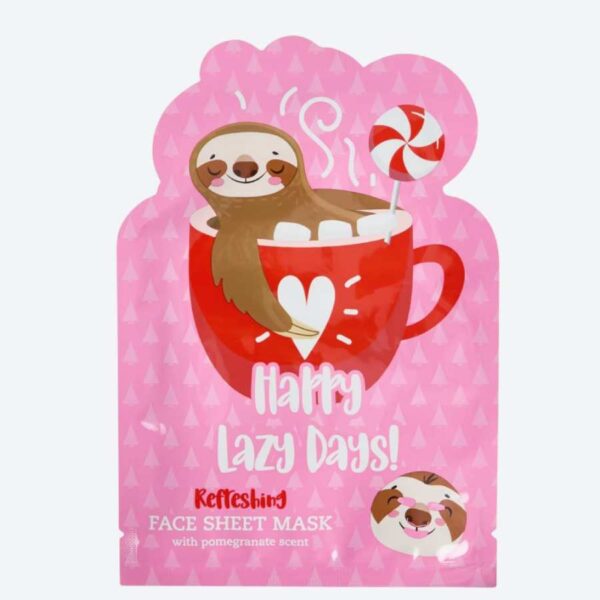 Μασκα προσωπου Happy Lazy Days με αρωμα ροδιου