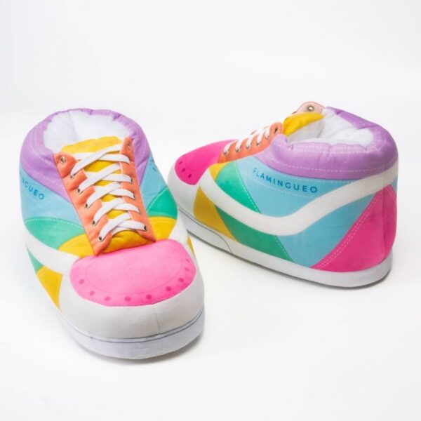 Flamingueo Unisex Χειμερινές, πολύχρωμες κλειστές παντόφλες one size, Jimmys