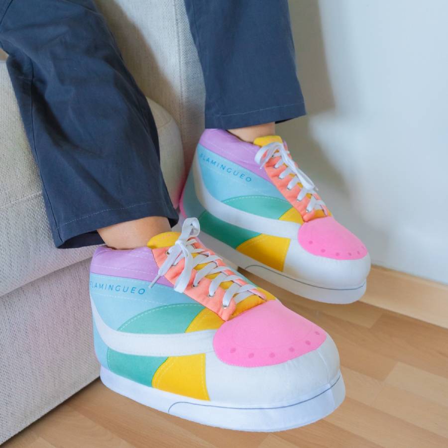 Flamingueo Unisex Χειμερινές, πολύχρωμες κλειστές παντόφλες one size, Jimmys - Image 2