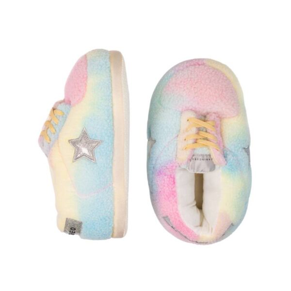 Flamingueo Unisex Χειμερινές, fleece παστέλ κλειστές παντόφλες one size, Candy