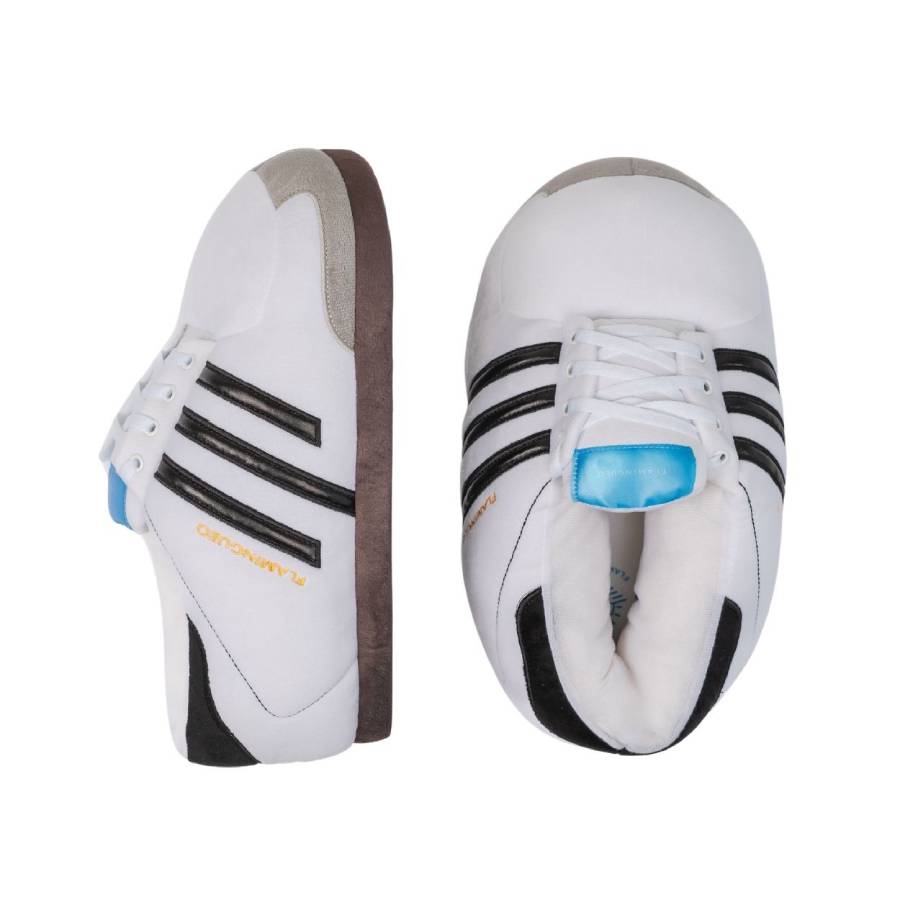 Flamingueo Unisex Χειμερινές, ασπρόμαυρες κλειστές παντόφλες one size, Iceberg