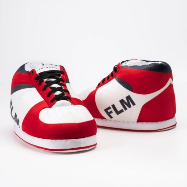 Flamingueo Unisex Χειμερινές, ερυθρόλευκες κλειστές παντόφλες one size, Bullis