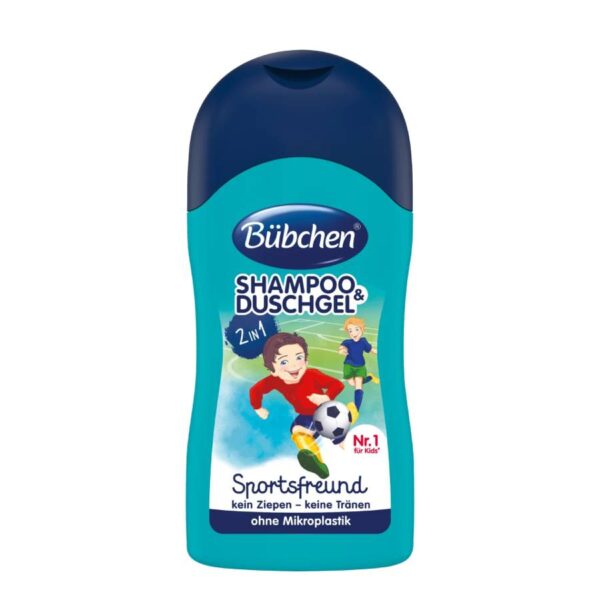 Παιδικό Σαμπουάν & Αφρόλουτρο bubchen Sportsfreund, μέγεθος ταξιδιού, 50 ml