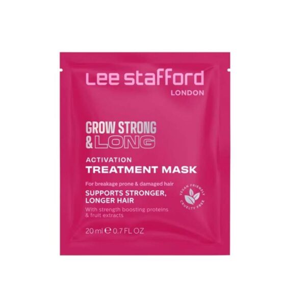 Lee Stafford Travel Μάσκα μαλλιών κατά του σπασίματος 20ml, Grow Strong & Long Treatment Mask