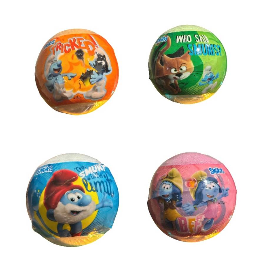 The Smurfs bath bomb /στρουμφακια βομβα μπανιου 100γρ σε διαφορα σχεδια