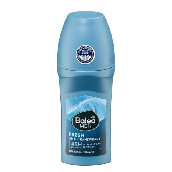 Balea Αποσμητικο MEN Antiperspirant Deodorant 48h Roll-on Fresh, 50 ml