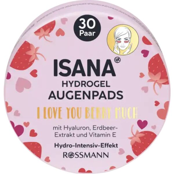 Isana I love you berry much Eyespads 30 ζευγαρια επιθεματα ματιων
