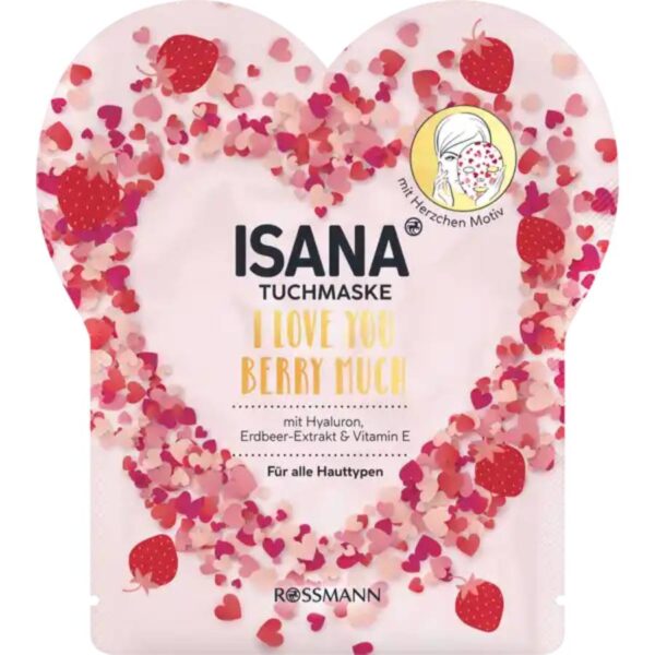 Isana I love you berry much μασκα προσωπου 1τεμ