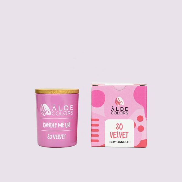 Aloe Colors Scented Soy Candle So Velvet