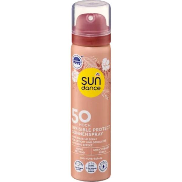 Sundance Αντηλιακό σπρέι προσώπου invisible protect SPF 50, 75 ml