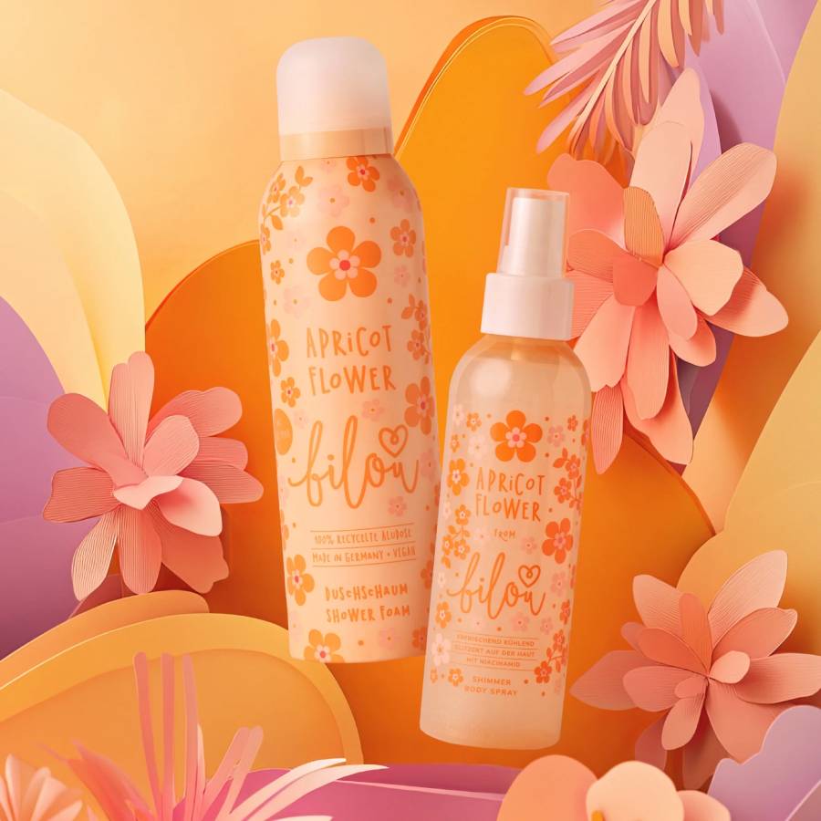Body Spray Apricot Flower με Glitter 100ml - Image 2