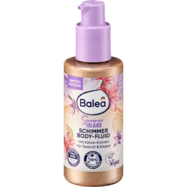 Balea Shimmer Body Fluid Summer Island, 75 ml,υγρό σώματος/προσωπου Shimmer