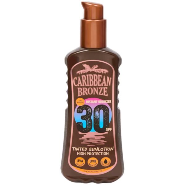 Αντηλιακό Caribbean Bronze Timted SPF 30 200ml-Αντηλιακή Κρέμα με Χρώμα & Υψηλή Προστασία