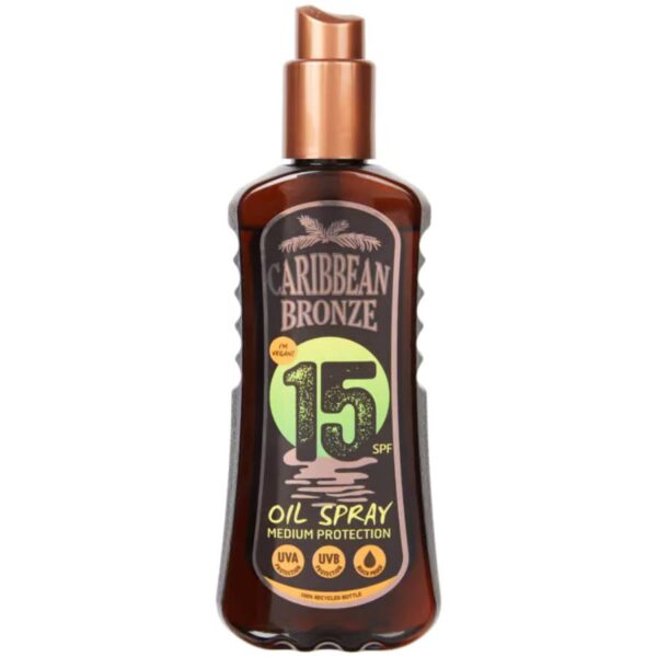 Caribbean Bronze Sun Oil Spray 200ml/Λάδι Μαυρίσματος με Μεσαία Προστασία