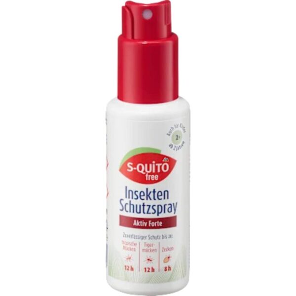 S-QUiTO Εντομοαπωθητικό σπρέι Aktiv Forte, 100 ml