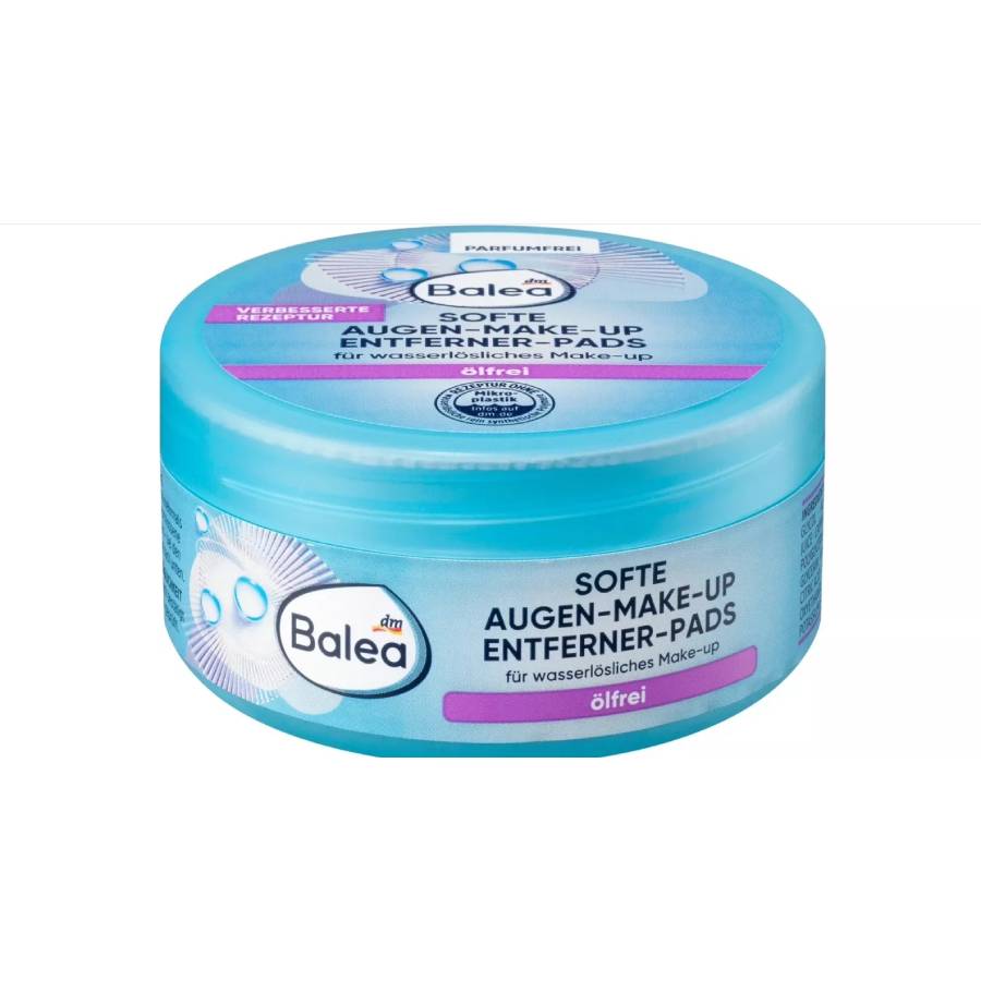 Balea Balea Επιθέματα ντεμακιγιάζ ματιών Χωρίς λάδι, 50 τεμ