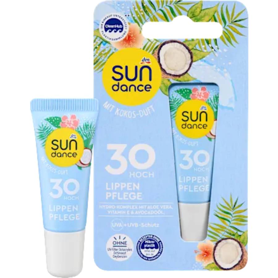 Sundance Lippenpflegtube KokosLSF30, 10 ml,αντηλιακο χειλιων καρυδα