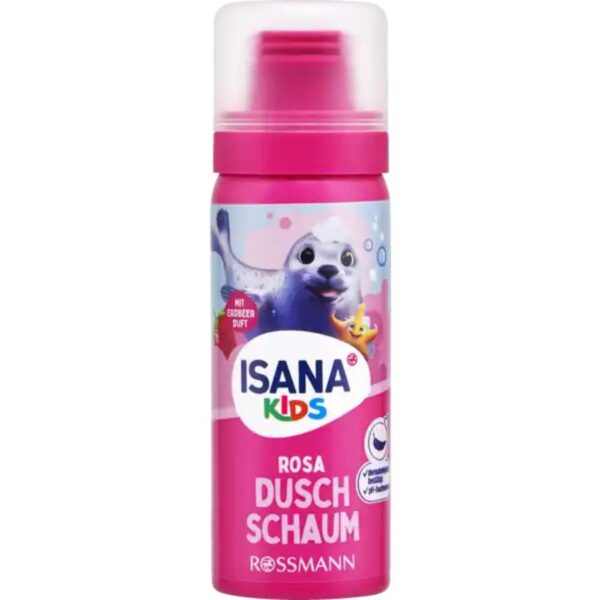 Isana Αφρός ντους ροζ παιδικο 50ml travel size
