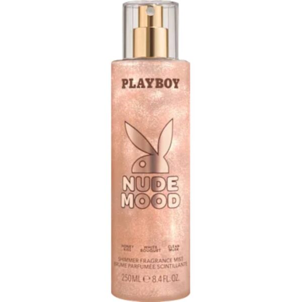 Playboy Nude Mood Body Spray, 250 ml,body and hair mist με γκλιτερ