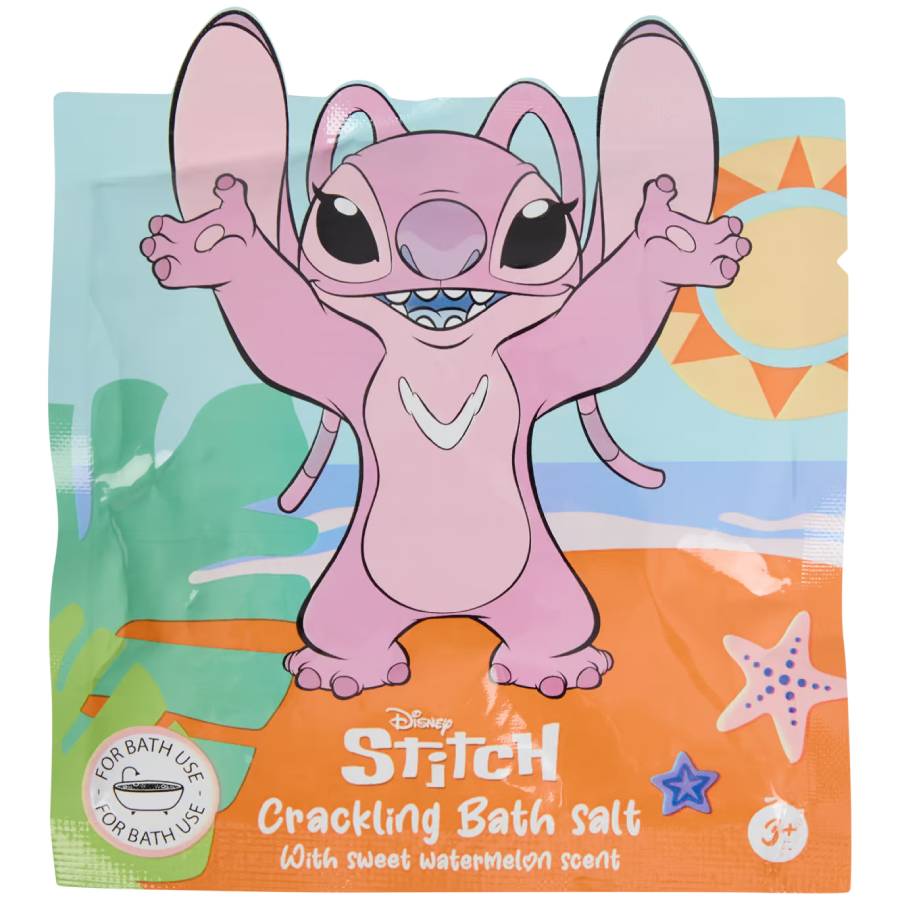Disney Stitch αλατα μπανιου με τριξιματα,χρωμα αρωμα καρπουζιου