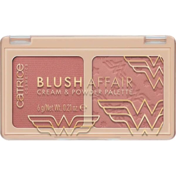 Catrice Blush Wonder Woman Affair Cream & Powder Palette 020 Powerfull Together, 6 γρ,διπλο ρουζ