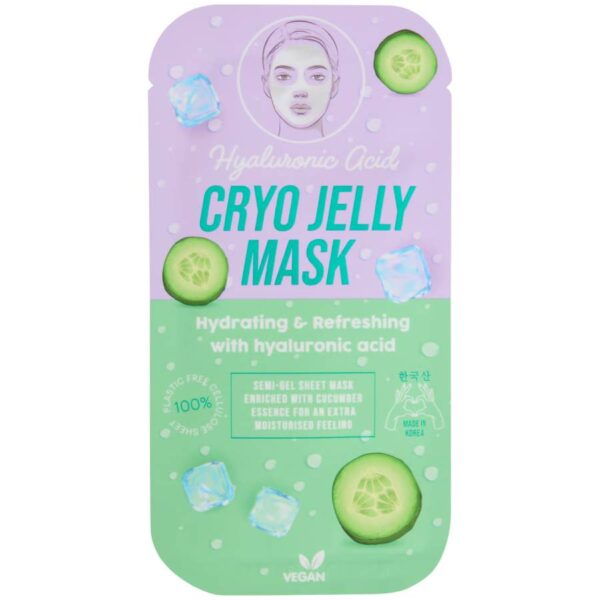 Κορεάτικη μάσκα προσώπου Cryogel με αιθεριο ελαιο αγγουριού