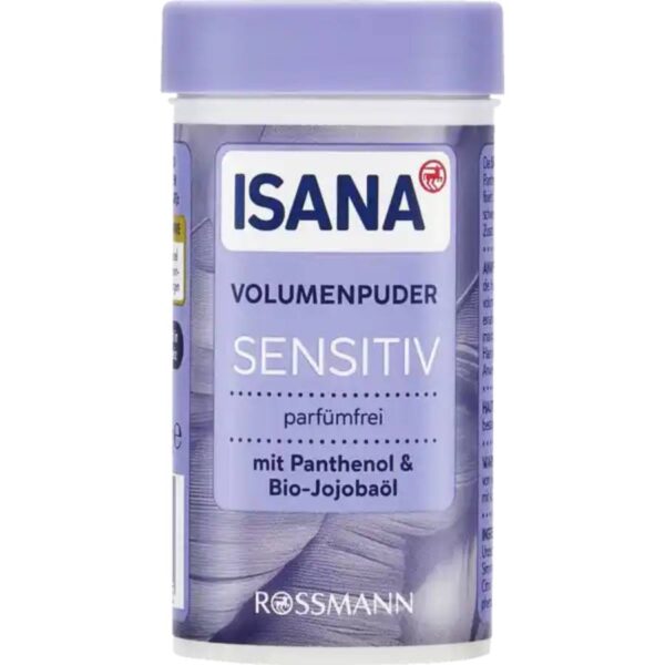 Isana πουδρα για ογκο Sensitive με πανθενόλη και έλαιο jojoba 10gr